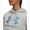 Dámská mikina Under Armour Rival Feelce Shimmer Hoody mod gray light heather/iridescent 3