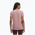 Dámské tréninkové tričko Under Armour Rival Logo tourmaline pink/maroon mist 2