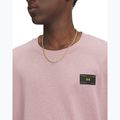 Pánská tričko Under Armour Woven Label Heavyweight tourmaline pink/black 3