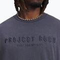 Pánské tričko na lezení Under Armour Project Rock Q3 ST Graphic downpour gray/white 3
