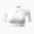 Dámské tréninkové tričko Under Armour HeatGear Crop Mock white/halo gray