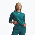 Dámská mikina Under Armour Rival Fleece Crew rack green/white