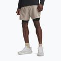 Pánské tréninkové šortky Under Armour Vanish Woven 2.0 2IN1 Shorts timberwolf taupe/black