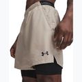 Pánské tréninkové šortky Under Armour Vanish Woven 2.0 2IN1 Shorts timberwolf taupe/black 4