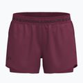Dámské tréninkové šortky Under Armour Tech Play Up 2IN1 Shorts claret/claret/ox blood