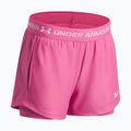 Dětské treninkové šortky Under Armour UA Tech Play Up 2IN1 Shorts pink frenzy/white 3