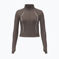 Dámská tréninková mikina Under Armour Meridian Contour Full Zip peppercorn/white/peppercorn