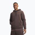 Pánská mikina Under Armour Essential Fleece Hoodie peppercorn/peppercorn