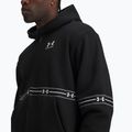 Pánská mikina Under Armour Icon Fleece Taped Full Zip ultimate black/white 3