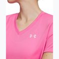Dámské tréninkové tričko Under Armour Tech SSV Solid pink frenzy/prime pink 3