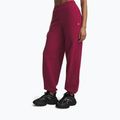 Dámské kalhoty Under Armour Icon Fleece Gym Pant claret/white