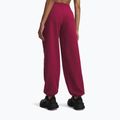 Dámské kalhoty Under Armour Icon Fleece Gym Pant claret/white 3