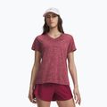 Dámské tréninkové tričko Under Armour Tech V-Twist claret/ox blood