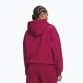 Dámská mikina Under Armour Icon Fleece Hoodie claret/white 2