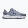 Pánské tréningové boty Under Armour Edge Leather gravel/blue fog/blackout navy