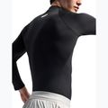 Pánské tréninkové tričko Longsleeve Under Armour Coldgear Elite Comp Mock ultimate black/ultimate black/reflective 3