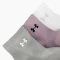 Dámské ponožky Under Armour Vanish 3 Pack mauve pink/titanium/purple echo 5