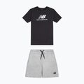Dětská souprava New Balance Stacked Logo Tee & FT Short nb caviar 8