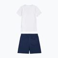 Dětská souprava New Balance Stacked Logo Tee & FT Short nb bright white 9