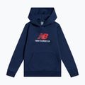 Dětská mikina New Balance BB Stacked Logo Hoodie nb navy
