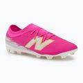 Dětské kopačky New Balance Furon Team V8 FG pink heat/sea salt/gold metallic