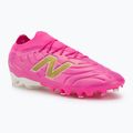 Kopačky New Balance Tekela Team Low V5 FG pink heat/metallic gold/pink satin