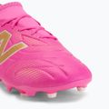 Dětské kopačky New Balance Tekela Team V5 pink heat/metallic gold/pink satin 7