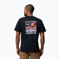 Pánské trekové tričko Columbia Explorers Canyon Back black/peaks and waves 3