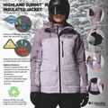 Dámská lyžařská bunda Columbia Highland Summit III Insulated lavender pearl/shale purple 14