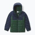 Dětská bunda Columbia Powder Lite II Hooded rain forest/collegiate navy 8