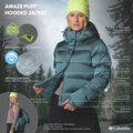 Dámská péřová bunda Columbia Amaze Puff Hooded everblue high shine 12