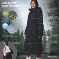 Dámský péřový kabát Columbia Amaze Puff Long Hooded black 19
