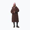 Dámský péřový kabát Columbia Amaze Puff Long Hooded tobacco