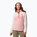 Dámská mikina Columbia Benton Springs 1/2 Snap eraser pink/dark stone/tuscan