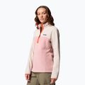 Dámská mikina Columbia Benton Springs 1/2 Snap eraser pink/dark stone/tuscan 4