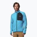 Pánská trekingová mikina Columbia Triple Canyon Grid Fleece Full Zip II compass blue heather/black 5
