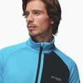 Pánská trekingová mikina Columbia Triple Canyon Grid Fleece Full Zip II compass blue heather/black 6