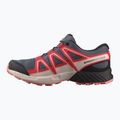 Dětské běžecké boty Salomon Speedcross Waterproof grisaille/hushed violet/rouge red 9
