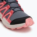 Dětské běžecké boty Salomon Speedcross Waterproof grisaille/hushed violet/rouge red 7
