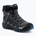 Dětské turistické boty Salomon XA Pro V8 Winter Waterproof turbulence / black / dark blue