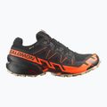 Pánské běžecké boty Salomon Speedcross 6 GTX černé/šokující oranžové/bílé pepřové 2