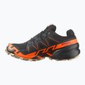 Pánské běžecké boty Salomon Speedcross 6 GTX černé/šokující oranžové/bílé pepřové 3