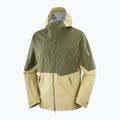 Pánská softshellová bunda Salomon Outherpath Pro 2.5 l gray green/grape leaf 9