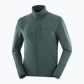 Pánská trekkingová mikina Salomon Essential Lighwarm Full Zip green gables 3