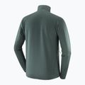 Pánská trekkingová mikina Salomon Essential Lighwarm Full Zip green gables 4