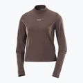 Dámské běžecké tričko Longsleeve Salomon Bliss coffee bean 3
