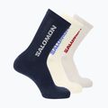 Ponožky Salomon Everyday Crew 3 pairs spellbound/vanilla ice/lunar rock