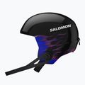 Dětská lyžařská helma Salomon Equipe Fis + Chinguard Jr black/flames 4