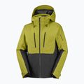 Pánská lyžařská bunda Salomon Brilliant 2.0 cardamon seed/deep black 7