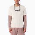 Pánské běžecké tričko Salomon Shakeout Core GFX SS Tee whisper white/pink frosting